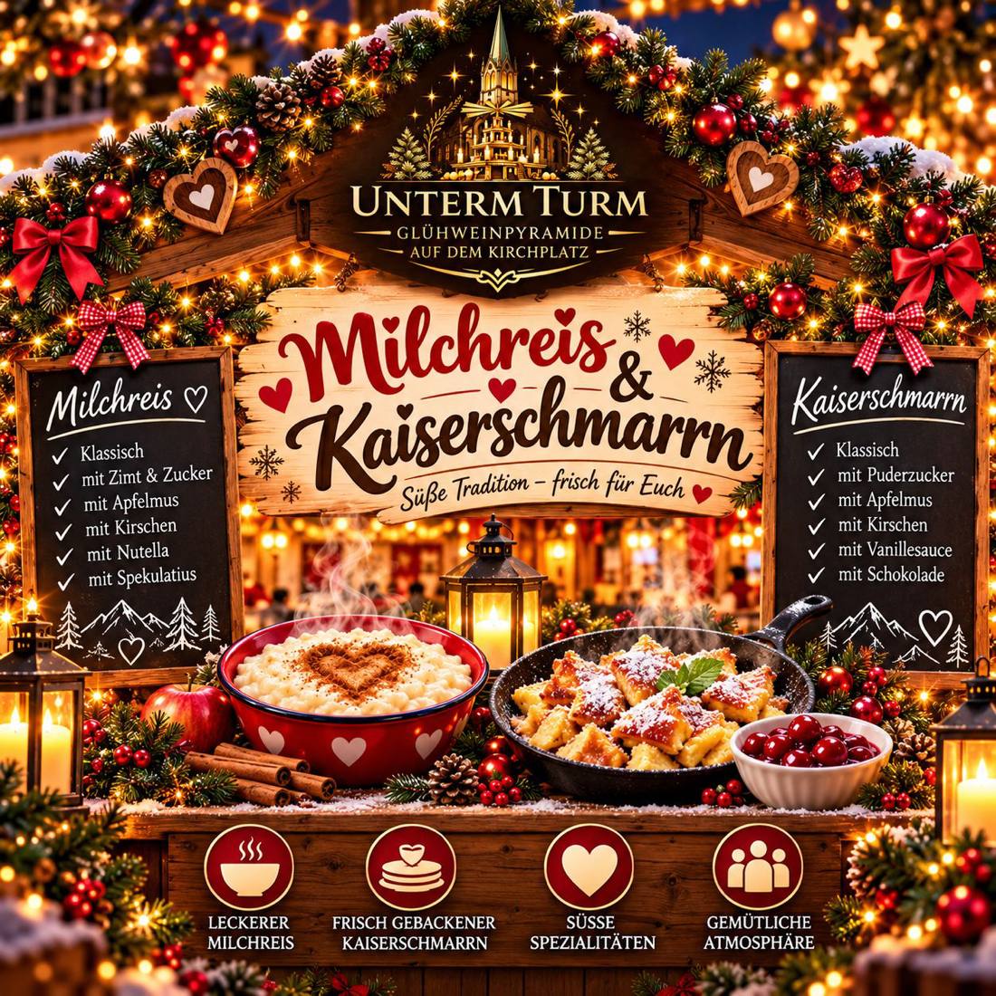 Milchreis und Kaiserschmarrn Unterm Turm